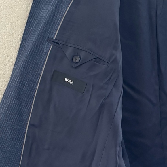 Hugo Boss Phoenix Madisen Men's Suit Two Piece Blue Comfort Fit 100% Wool 40L - Picture 13 of 16